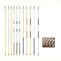 7,5' (ca 229 cm) Fiberglass Flag Stick Rød/Hvit 2/3 PA725-075